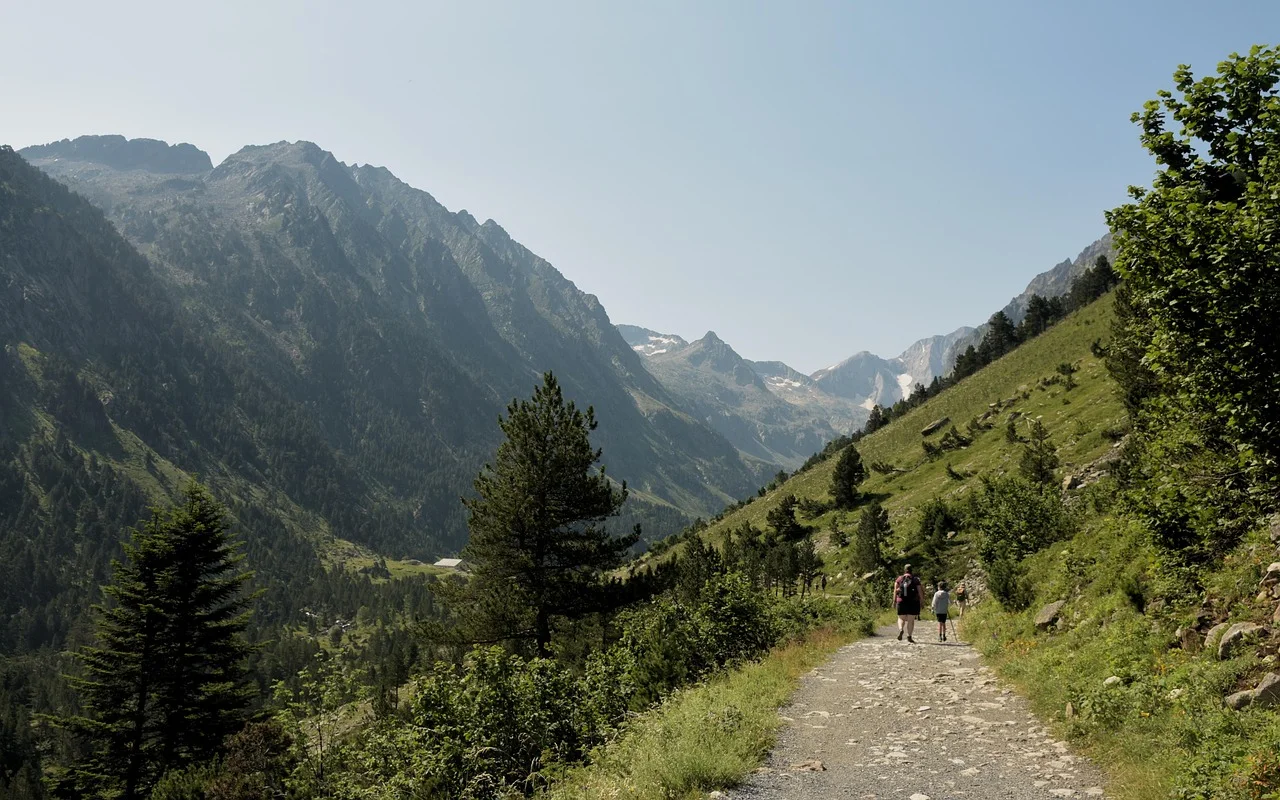 Hiking trail in the Pyrenees near Cauterets